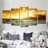 Seaview 20 - Space 5 Panel Canvas Art Wall Decor
