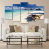 Seaview Beach - Nature 5 Panel Canvas Art Wall Decor
