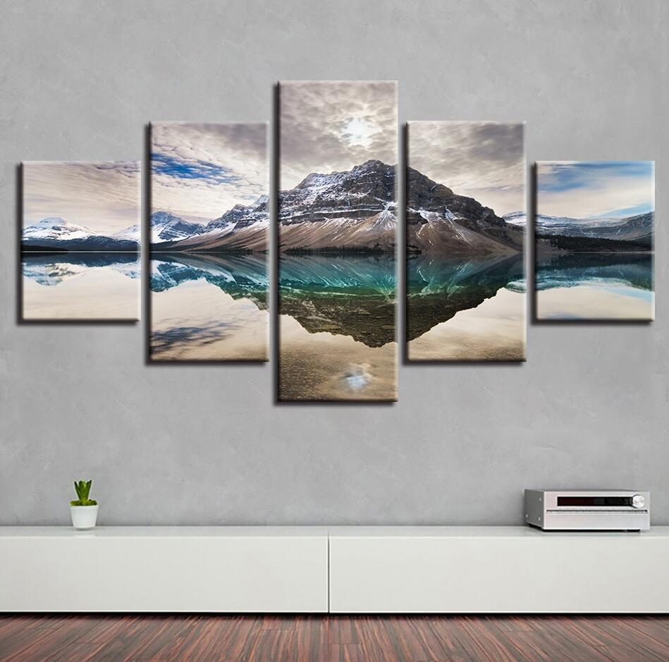 Seaview Mountain - Nature 5 Panel Canvas Art Wall Decor Seaview Mountain - Nature 5 Panel Canvas Art Wall Decor
