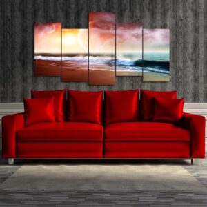 Seaview Wonders - Nature 5 Panel Canvas Art Wall Decor