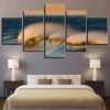 Seaview - Space 5 Panel Canvas Art Wall Decor