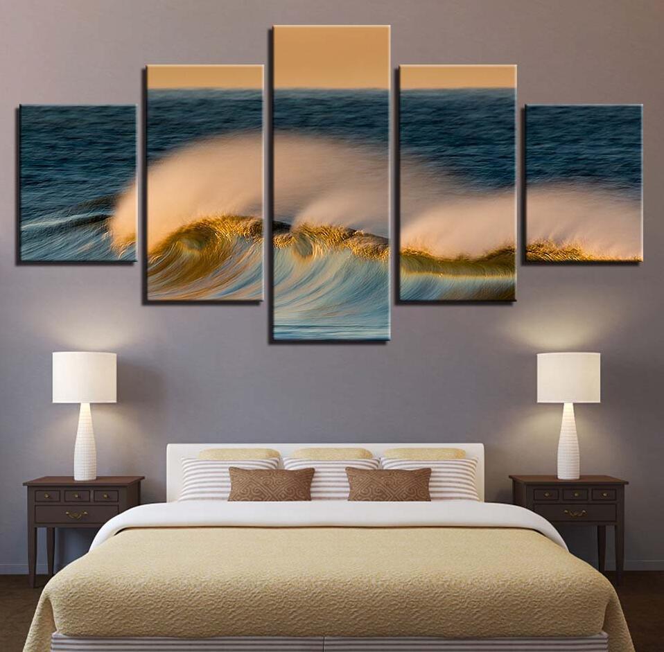 Seaview - Space 5 Panel Canvas Art Wall Decor Seaview - Space 5 Panel Canvas Art Wall Decor