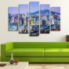 Seoul - Nature 5 Panel Canvas Art Wall Decor