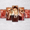 Seri Doctor Who - Movie 5 Panel Canvas Art Wall Decor