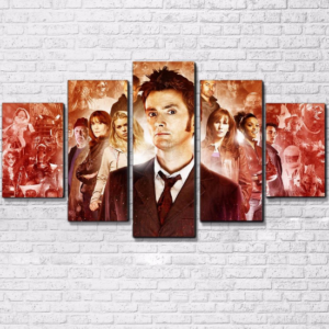 Seri Doctor Who - Movie 5 Panel Canvas Art Wall Decor
