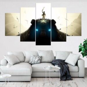 Shadow Of The Colossus - Gaming 5 Panel Canvas Art Wall Decor