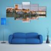 Shannon River Scenery In Ireland - Nature 5 Panel Canvas Art Wall Decor