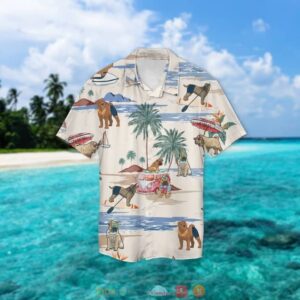 Shar Pei Summer Beach Hawaiian Shirt