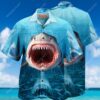 Shark Face All Over Printed Hawaiian Shirt