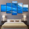 Shark In The Water - Space 5 Panel Canvas Art Wall Decor