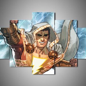 Shazam 1 - Movie 5 Panel Canvas Art Wall Decor