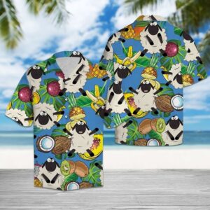 Sheep Love Fruit Hawaiian Shirt Summer Button Up