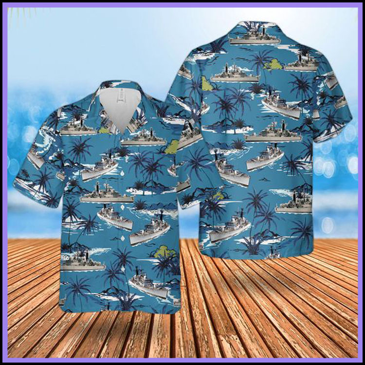 Sheffield Class Type 42 Destroyer Hawaiian Shirt Sheffield Class Type 42 Destroyer Hawaiian Shirt