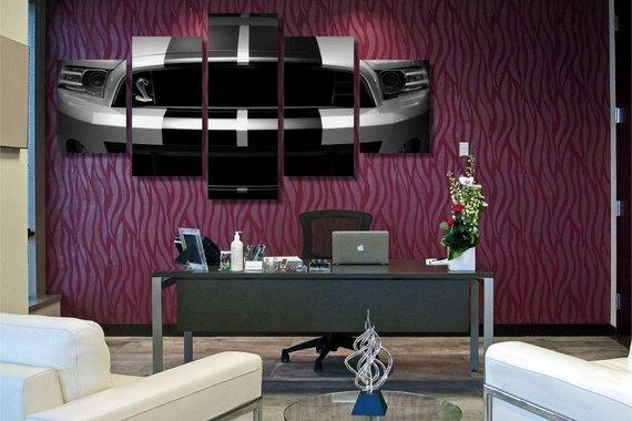 Shelby Mustang - Automative 5 Panel Canvas Art Wall Decor Shelby Mustang - Automative 5 Panel Canvas Art Wall Decor