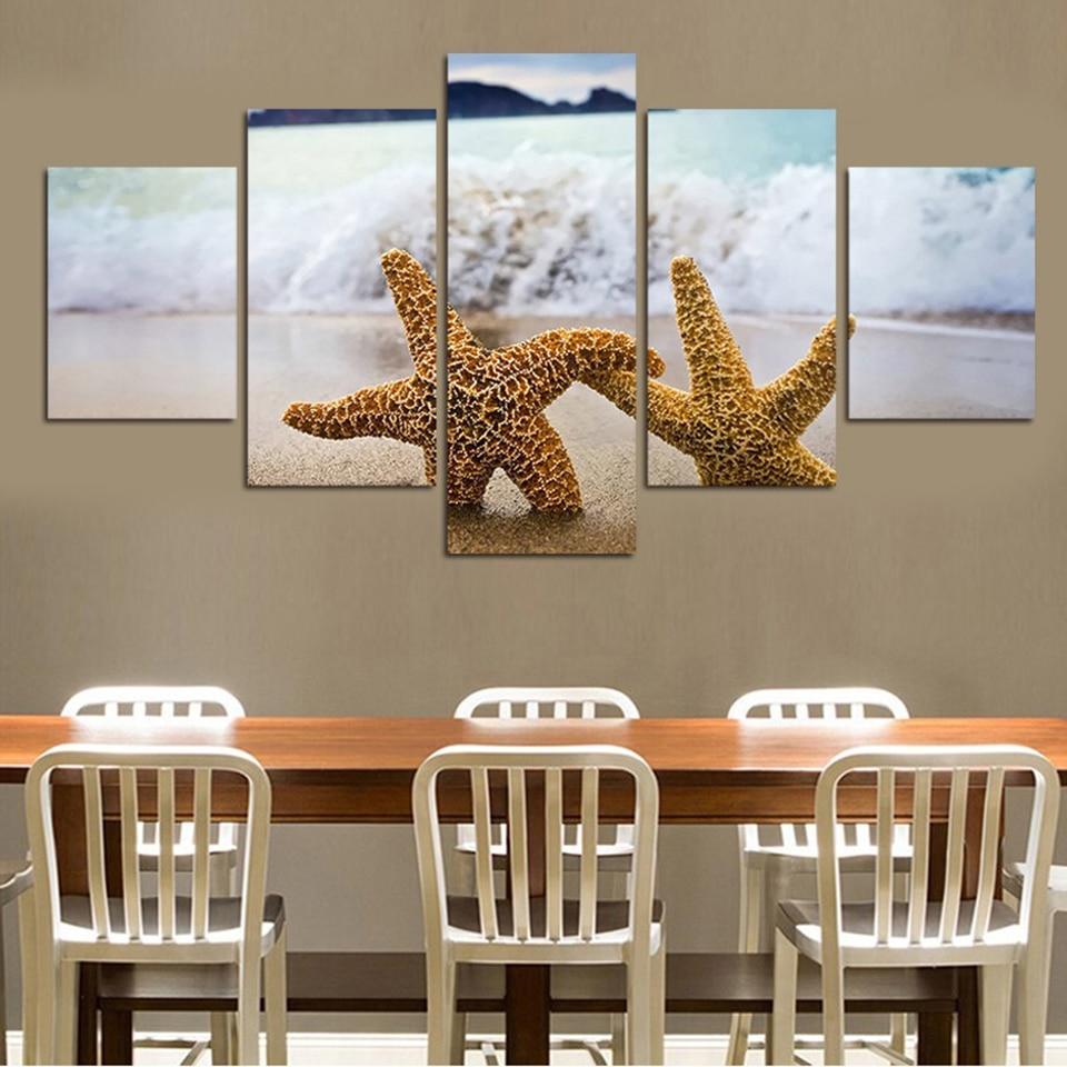 Shell 48 - Space 5 Panel Canvas Art Wall Decor Shell 48 - Space 5 Panel Canvas Art Wall Decor