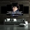 Sherlock Holmes - Famous Person 5 Panel Canvas Art Wall Decor