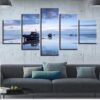 Ship 33 - Space 5 Panel Canvas Art Wall Decor