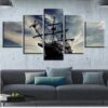 Ship Seaview - Automative 5 Panel Canvas Art Wall Decor