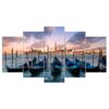 Ships wharf - Space 5 Panel Canvas Art Wall Decor