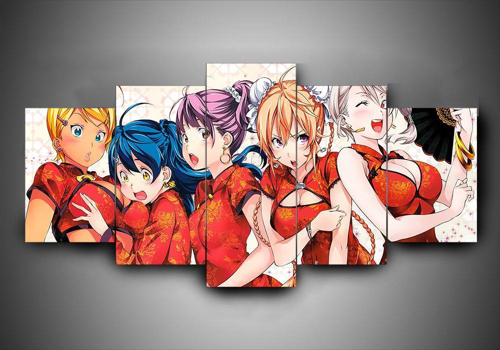 Shokugeki No Soma 1 - Anime 5 Panel Canvas Art Wall Decor Shokugeki No Soma 1 - Anime 5 Panel Canvas Art Wall Decor