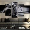 Shots Fired - Army 5 Panel Canvas Art Wall Decor