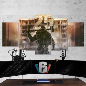 Siege Sledge - Gaming 5 Panel Canvas Art Wall Decor