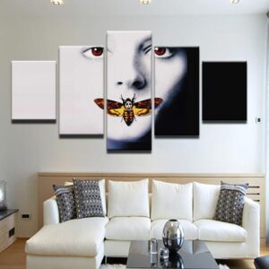 Silence Of The Lambs - Movie 5 Panel Canvas Art Wall Decor