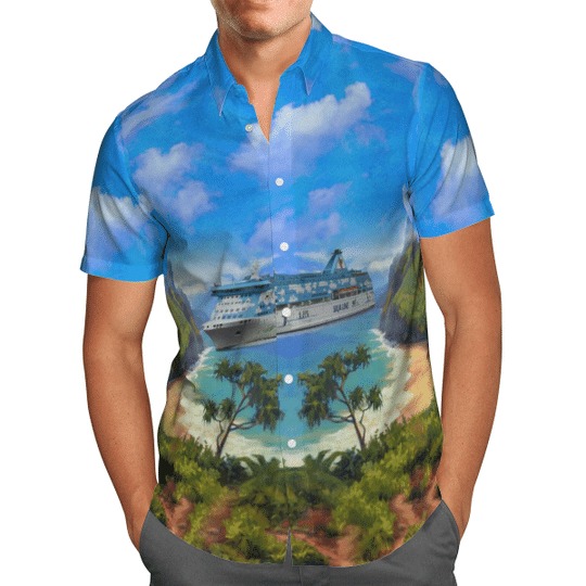 Silja Line Ms Galaxy Hawaiian Shirt Silja Line Ms Galaxy Hawaiian Shirt