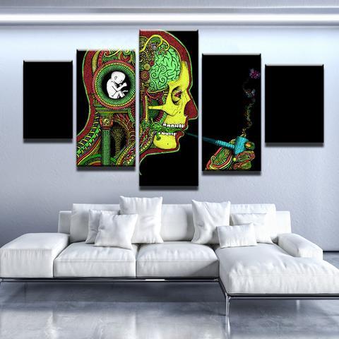 Since Birth - Abstract 5 Panel Canvas Art Wall Decor Since Birth - Abstract 5 Panel Canvas Art Wall Decor