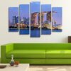 Singapore - Nature 5 Panel Canvas Art Wall Decor