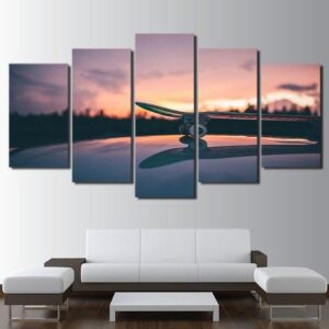 Skateboard Split 1 - Sport 5 Panel Canvas Art Wall Decor