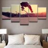 Skateboarder 8 - Sport 5 Panel Canvas Art Wall Decor