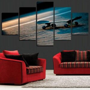 Skateboardig 10 - Sport 5 Panel Canvas Art Wall Decor