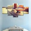 Skateboarding Trick - Sport 5 Panel Canvas Art Wall Decor