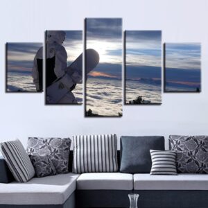 Skating 6 - Sport 5 Panel Canvas Art Wall Decor