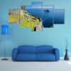 Skellig Michael Ruined Remains Of A Christian Monastery - Nature 5 Panel Canvas Art Wall Decor