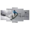 Ski - Sport 5 Panel Canvas Art Wall Decor