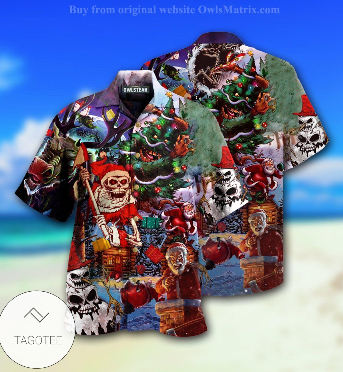 Skull And Christmas Scary Limited Hawaiian Shirt Skull And Christmas Scary Limited Hawaiian Shirt
