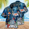 Skull Dabbing And Merry Christmas Full Print Hawaiian Shirt