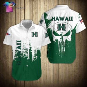 Skull Hawaii Rainbow Warriors Hawaiian Shirt