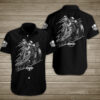 Skull Motorcycles Speed Hawaiian Shirt Summer Button Up
