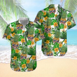 Skull Pineapple Tropical Hawaiian Shirt