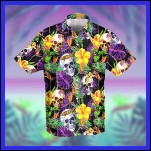 Skull Tropical Hawaiian Shirt- Limited Edition