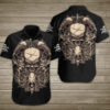 Skull With Eagle And Sword Hawaiian Shirt Summer Button Up