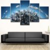 Sky City Architecture - Nature 5 Panel Canvas Art Wall Decor