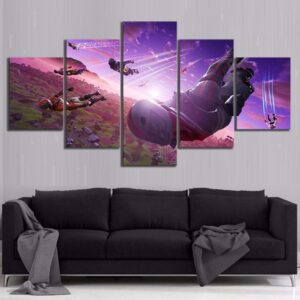 Skydive Burnout - Gaming 5 Panel Canvas Art Wall Decor