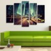 Skyline Hong Kong - Nature 5 Panel Canvas Art Wall Decor