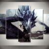 Skyrim 1 - Gaming 5 Panel Canvas Art Wall Decor