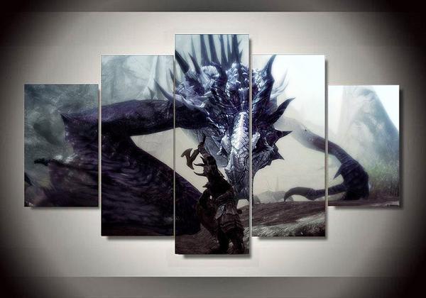 Skyrim 7 - Gaming 5 Panel Canvas Art Wall Decor Skyrim 7 - Gaming 5 Panel Canvas Art Wall Decor