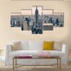 Skyscrapers Of New York City In Winter - Sport 5 Panel Canvas Art Wall Decor